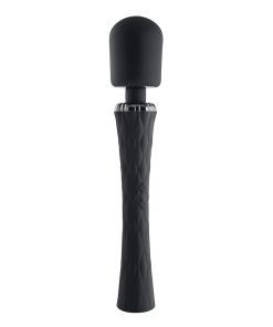 Playboy Royal Rechargeable Silicone Wand Vibrator Black