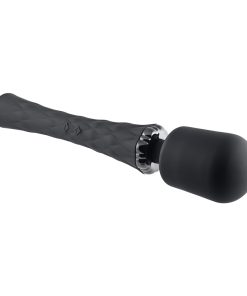 Playboy Royal Rechargeable Silicone Wand Vibrator Black