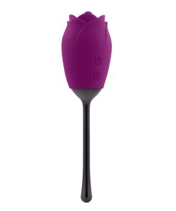 Playboy Petal Rechargeable Silicone Tongue Flicking Vibrator Wild Aster