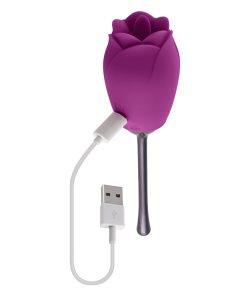 Playboy Petal Rechargeable Silicone Tongue Flicking Vibrator Wild Aster