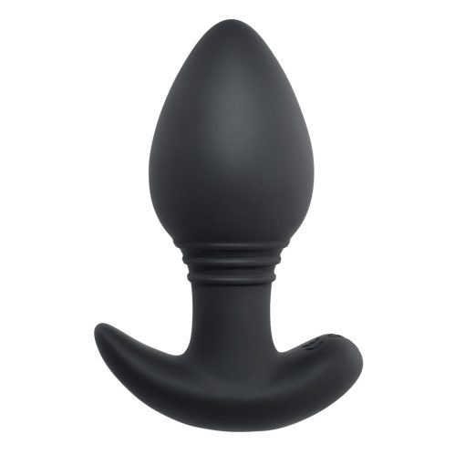 Playboy Plug & Play Rechargeable Remote Controlled Vibrating Silicone Anal Plug Navy - Image 2