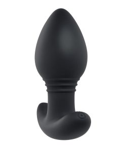 Playboy Plug & Play Rechargeable Remote Controlled Vibrating Silicone Anal Plug Navy