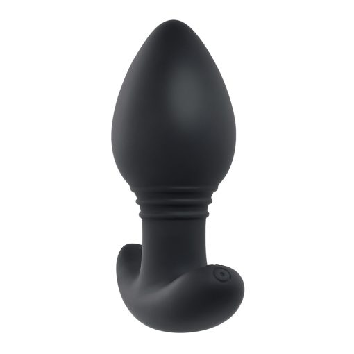 Playboy Plug & Play Rechargeable Remote Controlled Vibrating Silicone Anal Plug Navy - Image 4