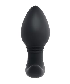 Playboy Plug & Play Rechargeable Remote Controlled Vibrating Silicone Anal Plug Navy