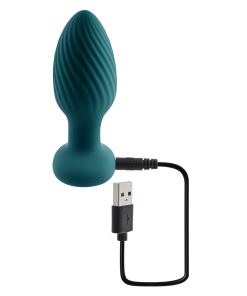 Playboy Spinning Tail Teaser Vibrating Rotating Anal Plug Salute