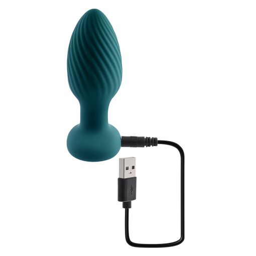 Playboy Spinning Tail Teaser Vibrating Rotating Anal Plug Salute - Image 6