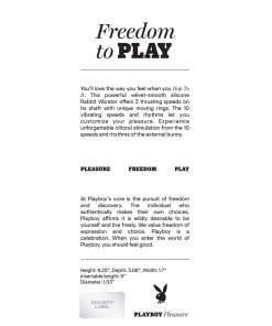 Playboy Hop To It Rechargeable Thrusting Silicone Dual Stimulation Vibrator Acai