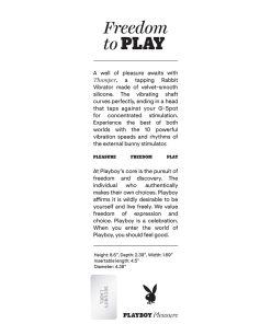 Playboy Thumper Rechargeable Tapping Silicone Dual Stimulation Vibrator Wild Star