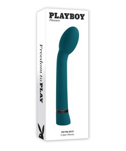 Playboy On The Spot Rechargeable Silicone G-Spot Vibrator Deep Teal
