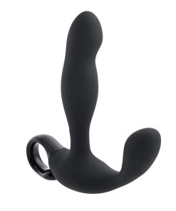 Playboy Come Hither Rechargeable Remote Controlled Silicone Vibrating Prostate Massager Black