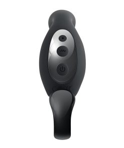 Playboy Come Hither Rechargeable Remote Controlled Silicone Vibrating Prostate Massager Black