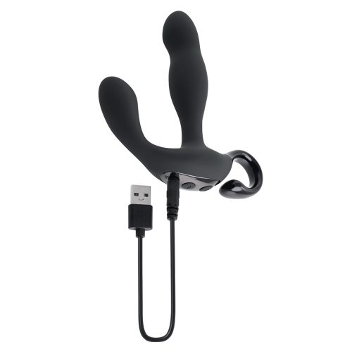 Playboy Come Hither Rechargeable Remote Controlled Silicone Vibrating Prostate Massager Black - Image 6