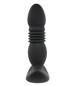 Playboy Trust The Thrust Thrusting Vibrating Anal Plug Black