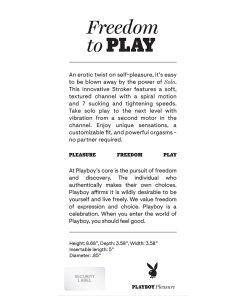 Playboy Solo Rechargeable Sucking Vibrating Masturbator