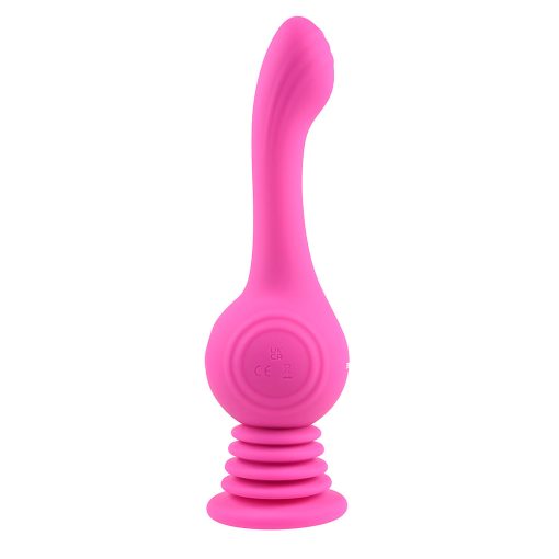Evolved Gyro Vibe Rechargeable Gyrating Silicone Vibrator Pink - Image 3