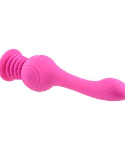 Evolved Gyro Vibe Rechargeable Gyrating Silicone Vibrator Pink