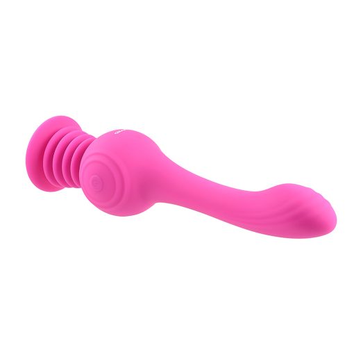 Evolved Gyro Vibe Rechargeable Gyrating Silicone Vibrator Pink - Image 6