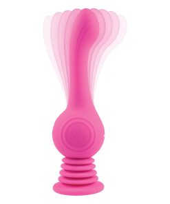 Evolved Gyro Vibe Rechargeable Gyrating Silicone Vibrator Pink