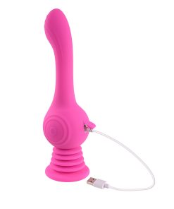 Evolved Gyro Vibe Rechargeable Gyrating Silicone Vibrator Pink
