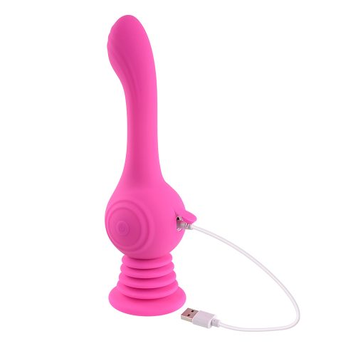 Evolved Gyro Vibe Rechargeable Gyrating Silicone Vibrator Pink - Image 9