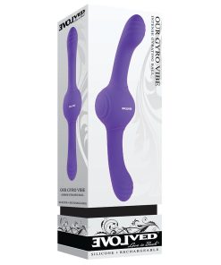 Evolved Our Gyro Vibe Rechargeable Dual Ended Gyrating Silicone Vibrator Purple