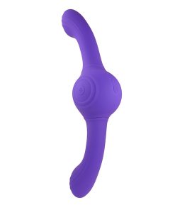 Evolved Our Gyro Vibe Rechargeable Dual Ended Gyrating Silicone Vibrator Purple