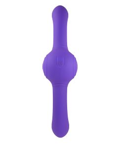 Evolved Our Gyro Vibe Rechargeable Dual Ended Gyrating Silicone Vibrator Purple