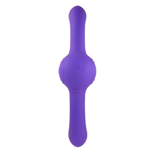 Evolved Our Gyro Vibe Rechargeable Dual Ended Gyrating Silicone Vibrator Purple - Image 4