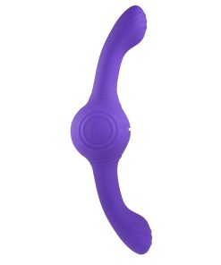 Evolved Our Gyro Vibe Rechargeable Dual Ended Gyrating Silicone Vibrator Purple
