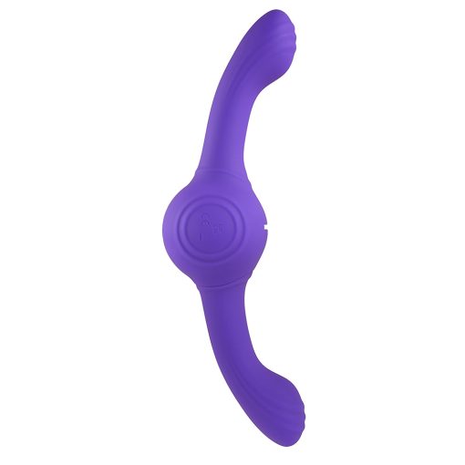 Evolved Our Gyro Vibe Rechargeable Dual Ended Gyrating Silicone Vibrator Purple - Image 5