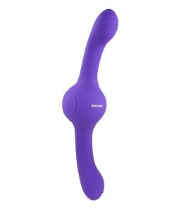 Evolved Our Gyro Vibe Rechargeable Dual Ended Gyrating Silicone Vibrator Purple