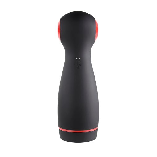 Zero Tolerance Tight Squeeze Rechargeable Vibrating Squeezing Talking Stroker Tpe Black/Red - Image 3