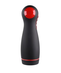 Zero Tolerance Tight Squeeze Rechargeable Vibrating Squeezing Talking Stroker Tpe Black/Red