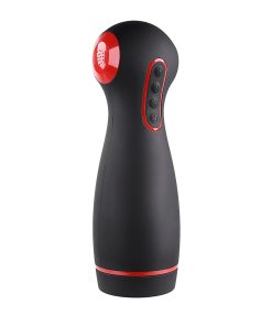 Zero Tolerance Tight Squeeze Rechargeable Vibrating Squeezing Talking Stroker Tpe Black/Red