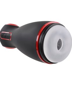 Zero Tolerance Tight Squeeze Rechargeable Vibrating Squeezing Talking Stroker Tpe Black/Red