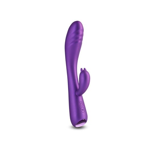 Royals Duchess Rabbit Vibrator – Metallic Silicone, Rechargeable, Purple - Image 2