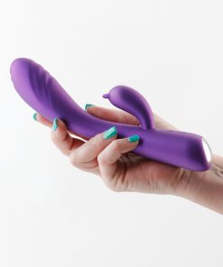 Royals Duchess Rabbit Vibrator – Metallic Silicone, Rechargeable, Purple