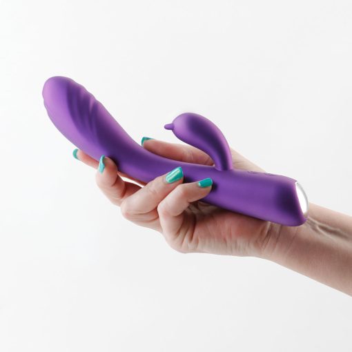 Royals Duchess Rabbit Vibrator – Metallic Silicone, Rechargeable, Purple - Image 3