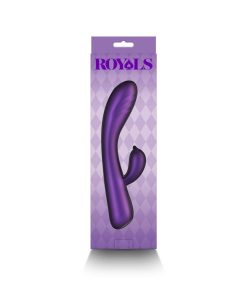 Royals Duchess Rabbit Vibrator – Metallic Silicone, Rechargeable, Purple