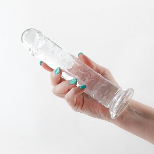 Fantasia Upper 8 In. Jelly Dildo Clear - Image 3