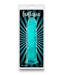 Fantasia Upper 8 In. Jelly Dildo Teal