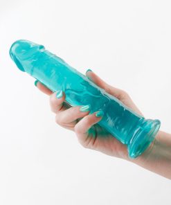 Fantasia Upper 8 In. Jelly Dildo Teal
