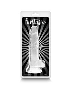 Fantasia Ballsy 6.5 In. Jelly Dildo Clear