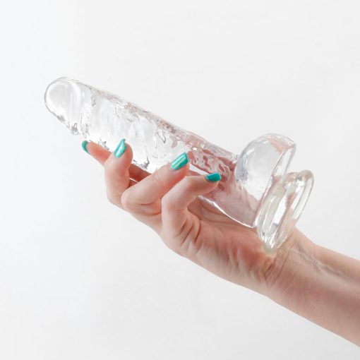 Fantasia Ballsy 6.5 In. Jelly Dildo Clear - Image 3