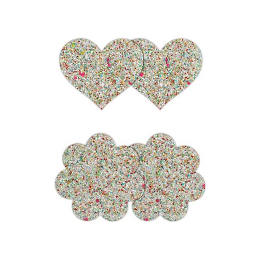 Pretty Pasties Heart & Flower Glow 2 Pair - Image 2