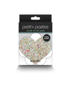 Pretty Pasties Heart & Flower Glow 2 Pair