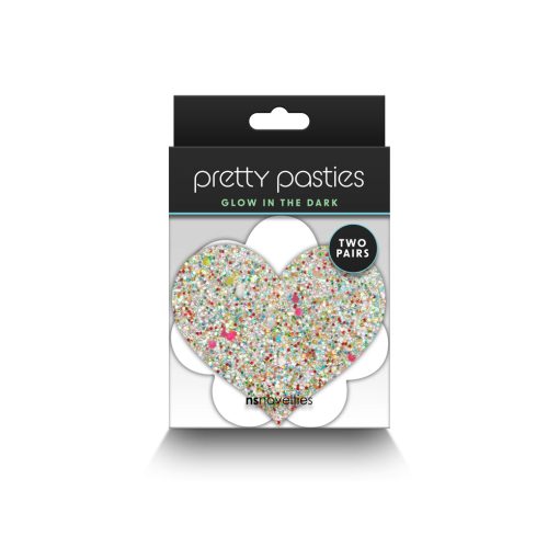 Pretty Pasties Heart & Flower Glow 2 Pair - Image 3