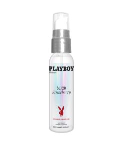 Playboy Slick Flavored Water-Based Lubricant Strawberry 4 Oz.