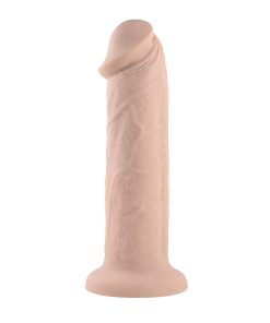 Evolved Girthy Rechargeable Vibrating 7 In. Silicone Dildo Light