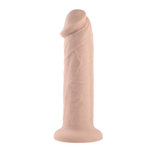 Evolved Girthy Rechargeable Vibrating 7 In. Silicone Dildo Light - Image 3